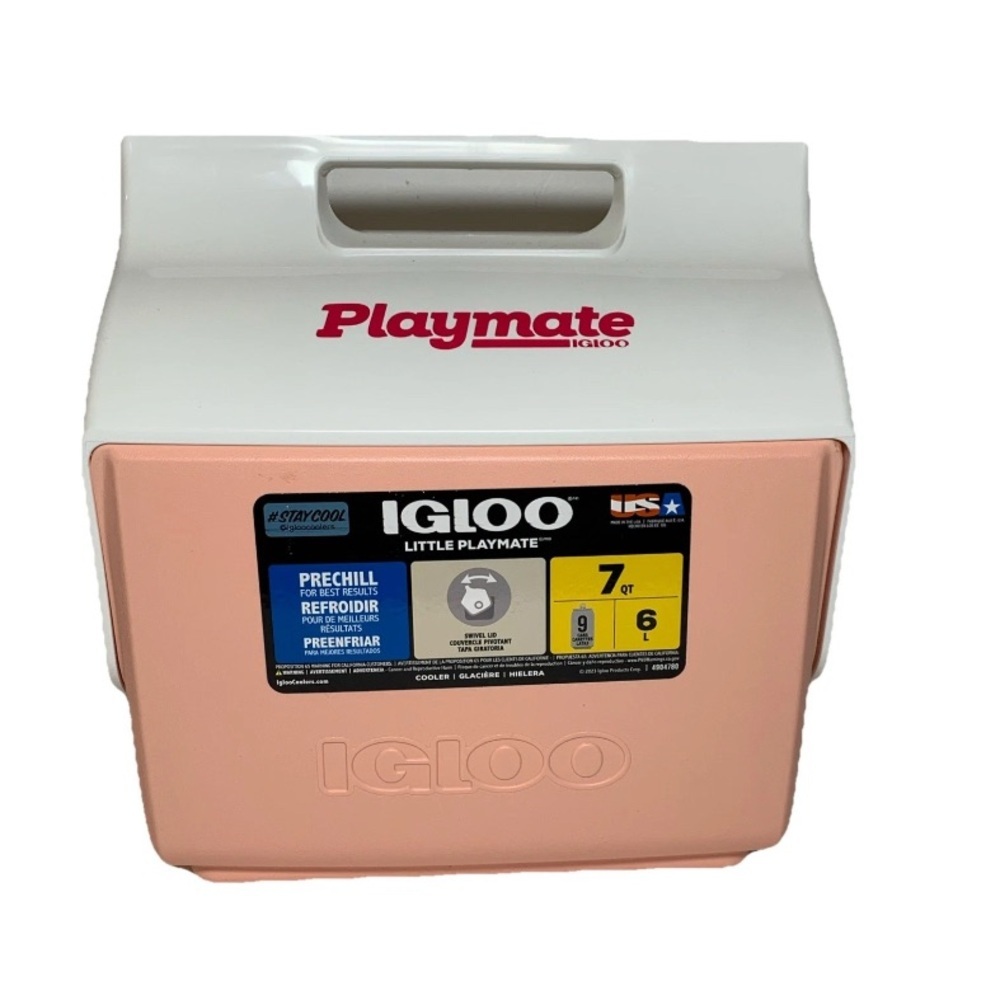 Igloo 9 Can Cooler Little Playmate Sashimi Pink Swivel Top NWT